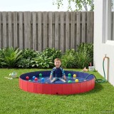 vidaXL Piscină pentru copii Roșu &Oslash;300 x 38 cm 3416319