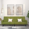 VidaXL Canapea extensibilă cu 2 locuri, verde deschis, catifea