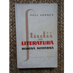 Paul Cornea - Studii de literatura romana moderna