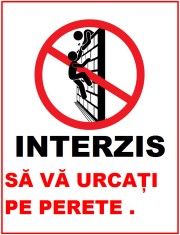 Placuta nu va urcati pe perete foto