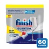 Finish Quantum All in 1 Lemon, 60 capsule, detergent vase. Curățare &amp; protecție. Recomandat de producători. 