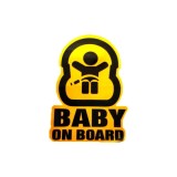 Abtibild &quot;BABY ON BOARD&quot; reflectorizant Cod:DZ-16 Automotive TrustedCars, Oem