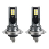 Set 2 Becuri auto LED H7, 120W/set, 12 LED SMD, 6000K, 12/24V, Universal