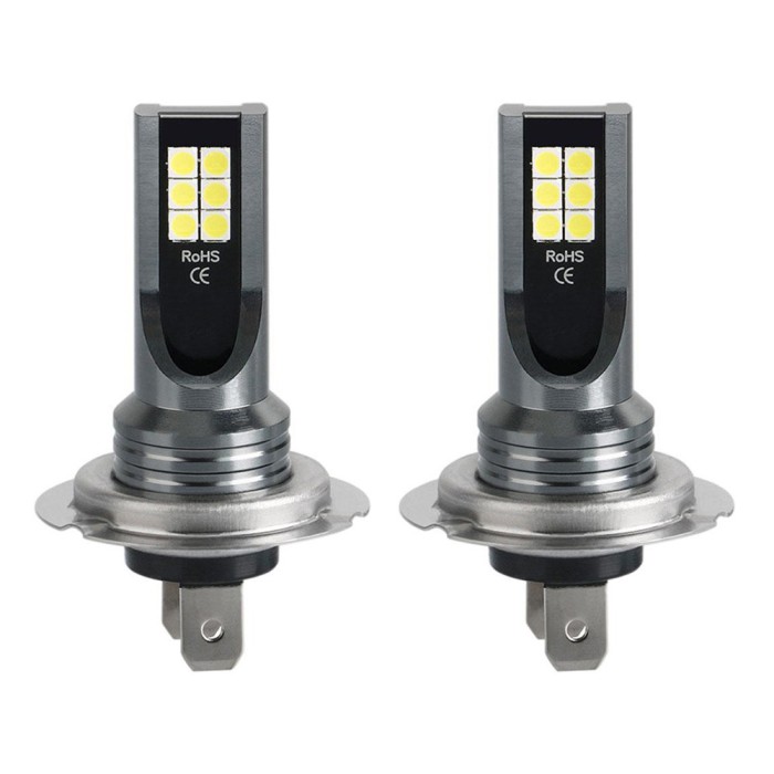 Set 2 Becuri auto LED H7, 120W/set, 12 LED SMD, 12/24V