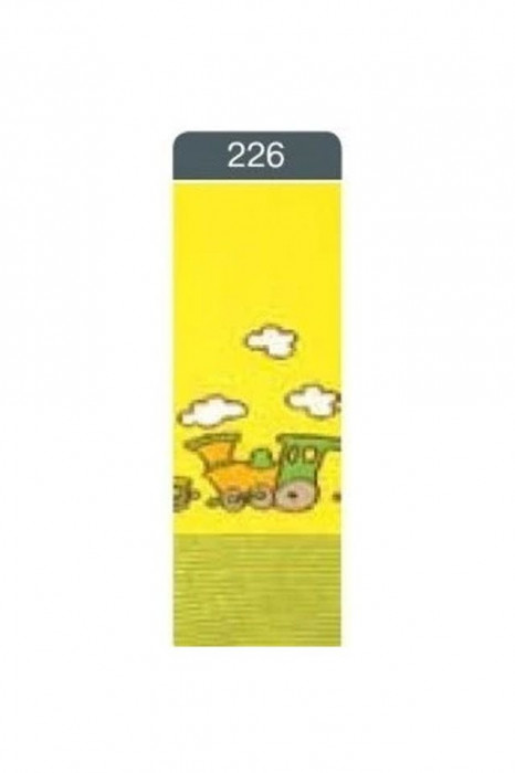 Ciorapi flaușați din bumbac pentru copii cu model, Conte Kids Sof-Tiki 226 - Lemon, 62-74 (12)