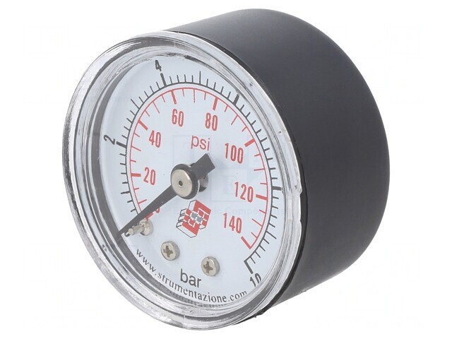 Manometru 0-10 bar pentru lichide și gaze, 40mm