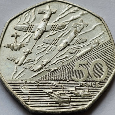 50 pence 1994 Marea Britanie, D-Day Anniversary, km#966, large size