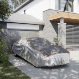 vidaXL Husă auto de Sedan, protecție grindină, complet, gri/argintiu S 4008943