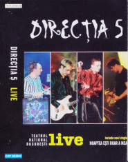 Caseta audio: Directia 5 - Live ( 2001 Teatrul National, originala, mai rara ) foto