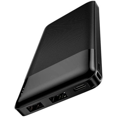 Acumulator extern HOCO J72, 10000 mA, Standard Charge (5V), Negru foto