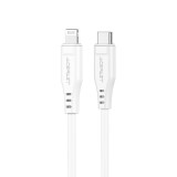 Cablu Acefast MFI USB Tip C - Lightning 1,2 M, 30 W, 3 A Alb (C3-01 Alb) C3-01-C-L WHITE