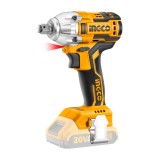 Masina de insurubat Pistol cu impact 20V cap 1/2 300 Nm cu acumulator Ingco CIWLI20010
