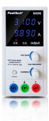 Sursa de alimentare, PEAKTECH, PKT-P6226, LED, 1 canale, pentru ateliere de reparații electronice, Control curent constant foto