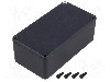 Carcasa aluminiu, 60mmx120mmx42mm, IP65, HAMMOND - 1590WBSBK