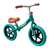 Bicicleta fara pedale, de echilibru, roti 11 inch, ghidon si sa reglabile, cadru otel, turcoaz, ProCart