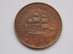 1 Penny 1942 AFRICA DE SUD foto