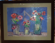 VASILE MURESAN MURIVALE, &quot;ANEMONE&quot;, acril/carton, 2017