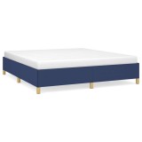 Cumpara ieftin Cadru de pat cu arcuri, albastru, 180x200 cm, textil