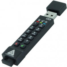 Stick USB Apricorn Aegis Secure Key 3NX, 8GB, USB 3.0 (Negru)