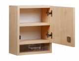 Dulap pentru medicamente si prim ajutor din lemn, Escalate, 40x31x17 cm, maro