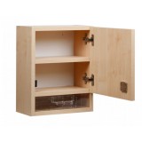 Dulap pentru medicamente si prim ajutor din lemn, Escalate, 40x31x17 cm, maro