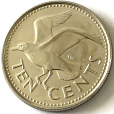 BARBADOS 10 cents 1980,( Special Uncirculated - TIRAJ 649.), FOARTE RARA