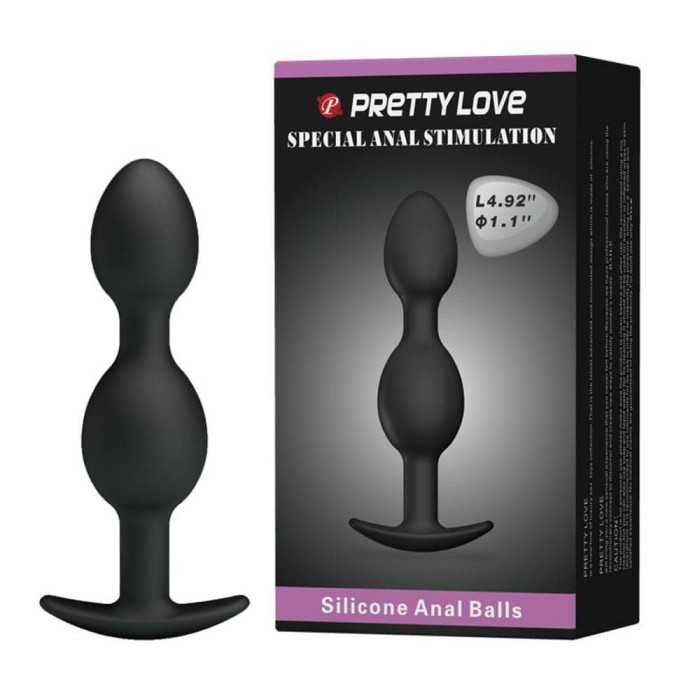 Heavy Balls - Dop anal din silicon, 12.5 cm