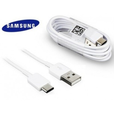 Cablu de date Samsung EP-DN930CWE Type-C, 1.2m Alb Original foto