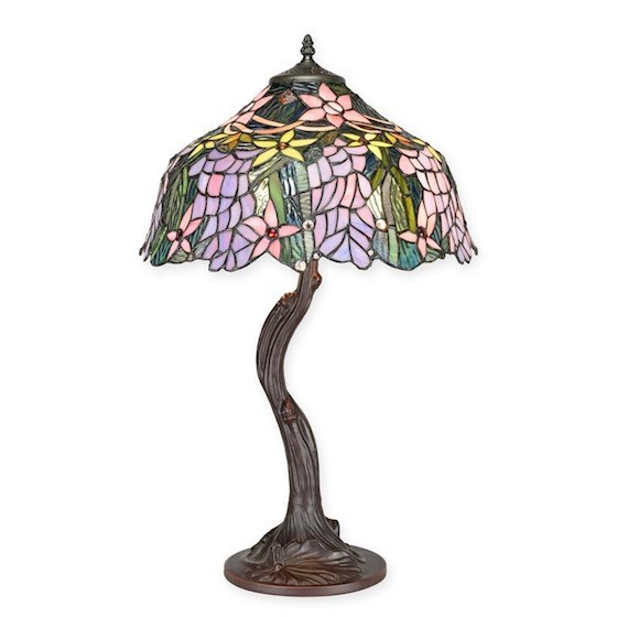 Lampa de masa Tiffany cu flori TA-160