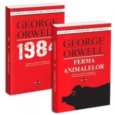 Pachet George Orwell (2 carti): 1. 1984; 2. Ferma animalelor - George Orwell