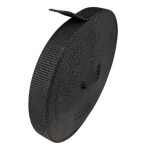 Banda de asamblare tesatura neagra, banda de fixare 15x1,3 mm polipropilena 15 m lungime