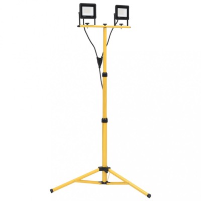 vidaXL Proiector cu LED și trepied, 2x30 W, alb rece foto
