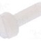 Surub M3, poliamida, lungime 10mm, cap rotund, pas filet 0.5, DREMEC - 8G201M3X10