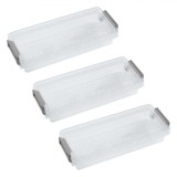 Set Cutii Organizare Plastic, Capacitate 0,33L, Transparent, 3 Bucăți