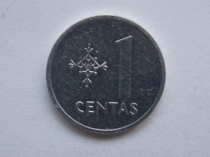 1 CENTAS 1991 LITUANIA