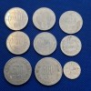 1000 lei 2001, 2002, 2003, 2004, 500 lei 1999, 500 lei 2000,5 bani 1975, 15 bani 1975, 25 bani 1982, total 9 monede aluminiu la 49 lei