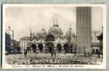 AD 352 C. P. VECHE -VENEZIA-PIAZZA S. MARCO-IL POSTO DEI PICCIONI-1931 BUCURESTI