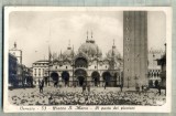 AD 352 C. P. VECHE -VENEZIA-PIAZZA S. MARCO-IL POSTO DEI PICCIONI-1931 BUCURESTI, Circulata, Franta, Printata