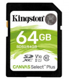 Cumpara ieftin Card de memorie Kingston SDXC Canvas Select Plus 100R, 64GB, Class 10, UHS-I U1 V10