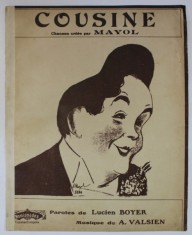 COUSINE , paroles de LUCIEN BOYER , musique de A. VALSIEN , EDITIE INTERBELICA , PARTITURA