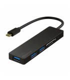 HUB Docking Station 5in1 USB TYPE C - 3x USB 3.0 si cititor carduri, Platinet
