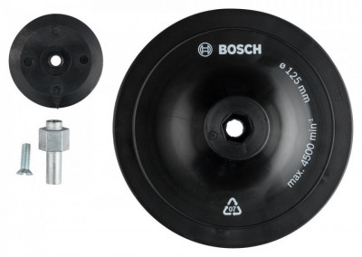 Bosch Disc (taler) suport pentru foi abrazive cu tija de fixare 8 mm, ? 125 mm pentru GBM foto