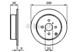Disc frana TOYOTA COROLLA Limuzina (E12J, E12T) (2001 - 2008) BOSCH 0 986 479 087
