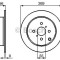 Disc frana TOYOTA COROLLA Verso (ZDE12, CDE12) (2001 - 2004) BOSCH 0 986 479 087