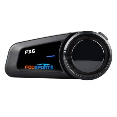 Intercom de motocicleta Fodsports FX6, Bluetooth 5.0, raza 1000m, conectare 6 utilizatori, rezistent la apa IP65