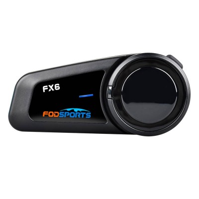 Intercom de motocicleta Fodsports FX6, Bluetooth 5.0, raza 1000m, conectare 6 utilizatori, rezistent la apa IP65 foto