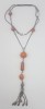 Superb colier vintage din argint si agate manopera fina