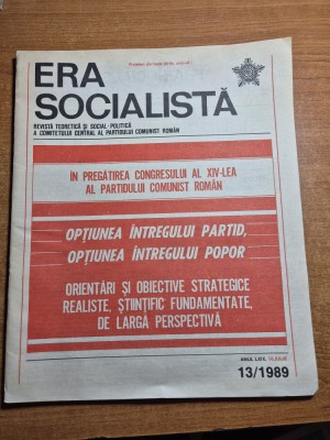 revista era socialista 10 iulie 1989 foto