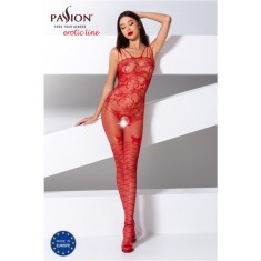 Bodystocking Crotchless Passion Erotic Bow, Rosu, S-L