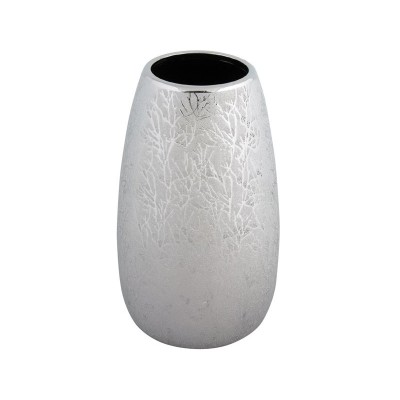 Vaza decorativa din ceramica, Argintiu, 15x26 cm, ATU-080963 foto